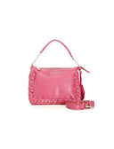 Borsa morbida con zip e infilature