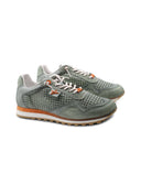 Sneaker in pelle traforata da uomo