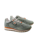 Sneaker in pelle traforata da uomo