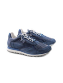 Sneaker in pelle traforata da uomo