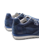 Sneaker in pelle traforata da uomo