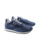 Sneaker in pelle traforata da uomo
