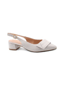 Décolleté slingback in pelle da donna