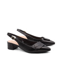 Décolleté slingback in pelle da donna