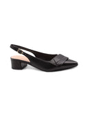 Décolleté slingback in pelle da donna