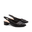 Décolleté slingback in pelle da donna