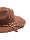Cappello fedora intrecciato da donna
