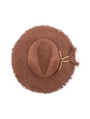 Cappello fedora intrecciato da donna