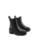 Chelsea boot nero con tacco da donna
