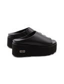 Nancy 3457 ciabatta nera con zeppa
