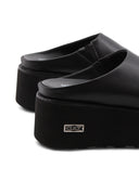 Nancy 3457 ciabatta nera con zeppa