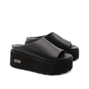 Nancy 3457 ciabatta nera con zeppa