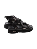 Ziggy 447 sandalo nero in pelle donna