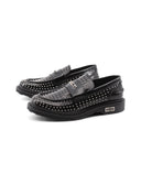 Sabbath 4575 mocassino nero con borchie