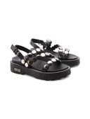 Ziggy 4470 sandalo nero in pelle donna