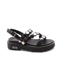 Ziggy 4470 sandalo nero in pelle donna