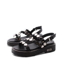Ziggy 4470 sandalo nero in pelle donna