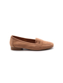 Mocassino scamosciato in pelle donna