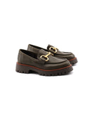 Mocassino Chunky in pelle con morsetto