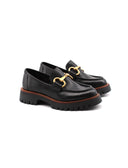 Mocassino Chunky in pelle con morsetto