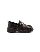 Mocassino Chunky in pelle con morsetto