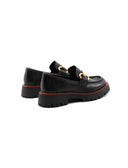 Mocassino Chunky in pelle con morsetto
