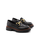 Mocassino Chunky in pelle con morsetto