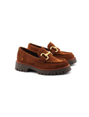 Mocassino Chunky scamosciato morsetto