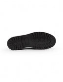Scarpa da barca nera in pelle da donna