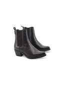 Stivaletto texano nero da donna