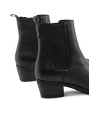 Stivaletto texano nero da donna