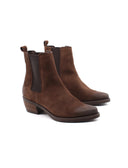 Stivaletto texano scamosciato da donna