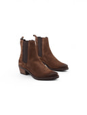 Stivaletto texano scamosciato da donna