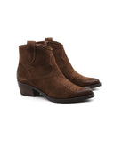 Stivaletto texano scamosciato da donna