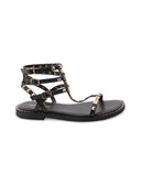 Coralie sandalo in pelle con borchie