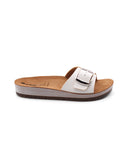 Ciabatta a fascia con fibbia da donna