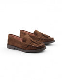 Mocassino marrone con nappine da donna