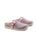 Ciabatta donna in feltro con fibbia