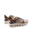 Sneaker donna con inserto animalier