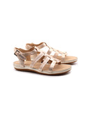 Vega sandalo cage in pelle laminata
