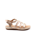 Vega sandalo cage in pelle laminata