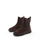 Chelsea scamosciato con suola platform