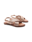 Doa sandalo in pelle intrecciata donna