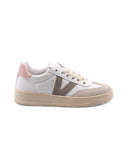 Sneaker in pelle con dettagli suede