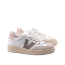 Sneaker in pelle con dettagli suede