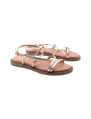 Dunia sandalo oro in pelle da donna