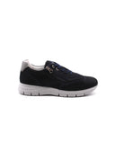 Sneaker da uomo in vera pelle con zip