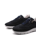 Sneaker da uomo in vera pelle con zip