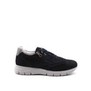 Sneaker da uomo in vera pelle con zip