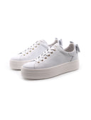 Sneaker platform da donna in vera pelle